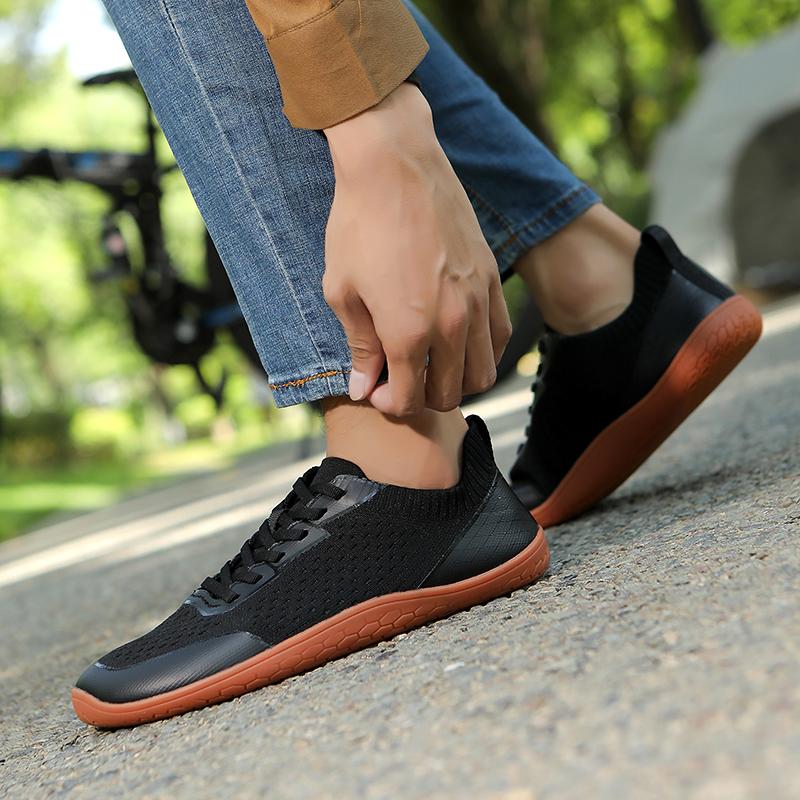 Сетчатые повседневные кроссовки с широким носком, легкие дышащие кроссовки для кросс-тренинга, женские, мужские, нескользящая обувь для ходьбы на плоской подошве