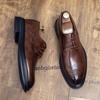 New Arrival Men's Oxford Shoes Handmade Leather Casual Shoes Pointed Toe Lace-Up Male Brogue Footwear Business Gentleman Flats