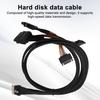 80CM Slim SAS SFF-8654 8i To 2xSFF-8639 NVMe U.2 SSD Adapter Cable High Speed Transfer SFF-8654 74Pin To SFF-8639 68Pin Hard Disk Data Cord