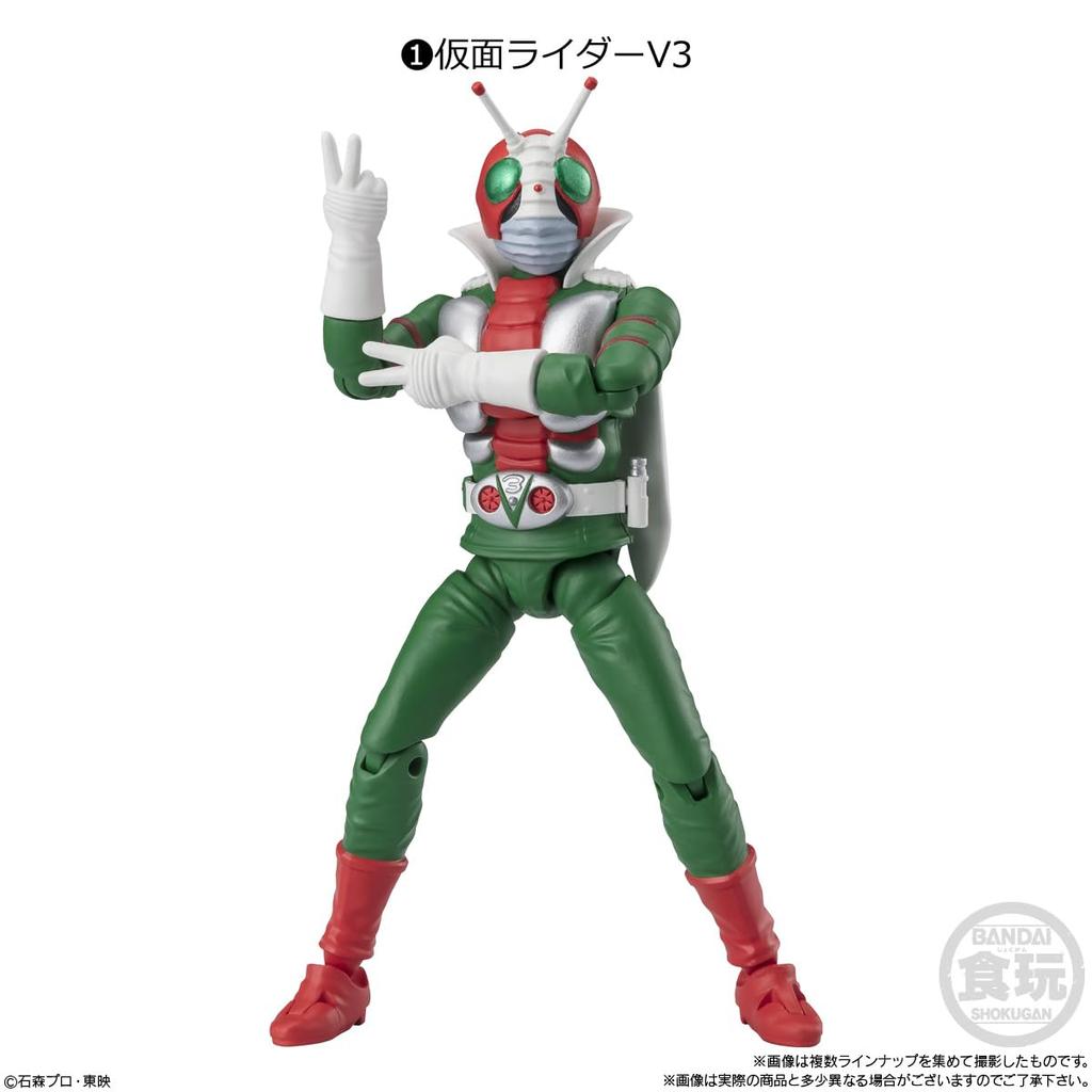 BANDAI Kamen Rider 9 Candy Gum Rider Shodo-XX (10 кусочков) Игрушка/Жевание (Серия Камен)