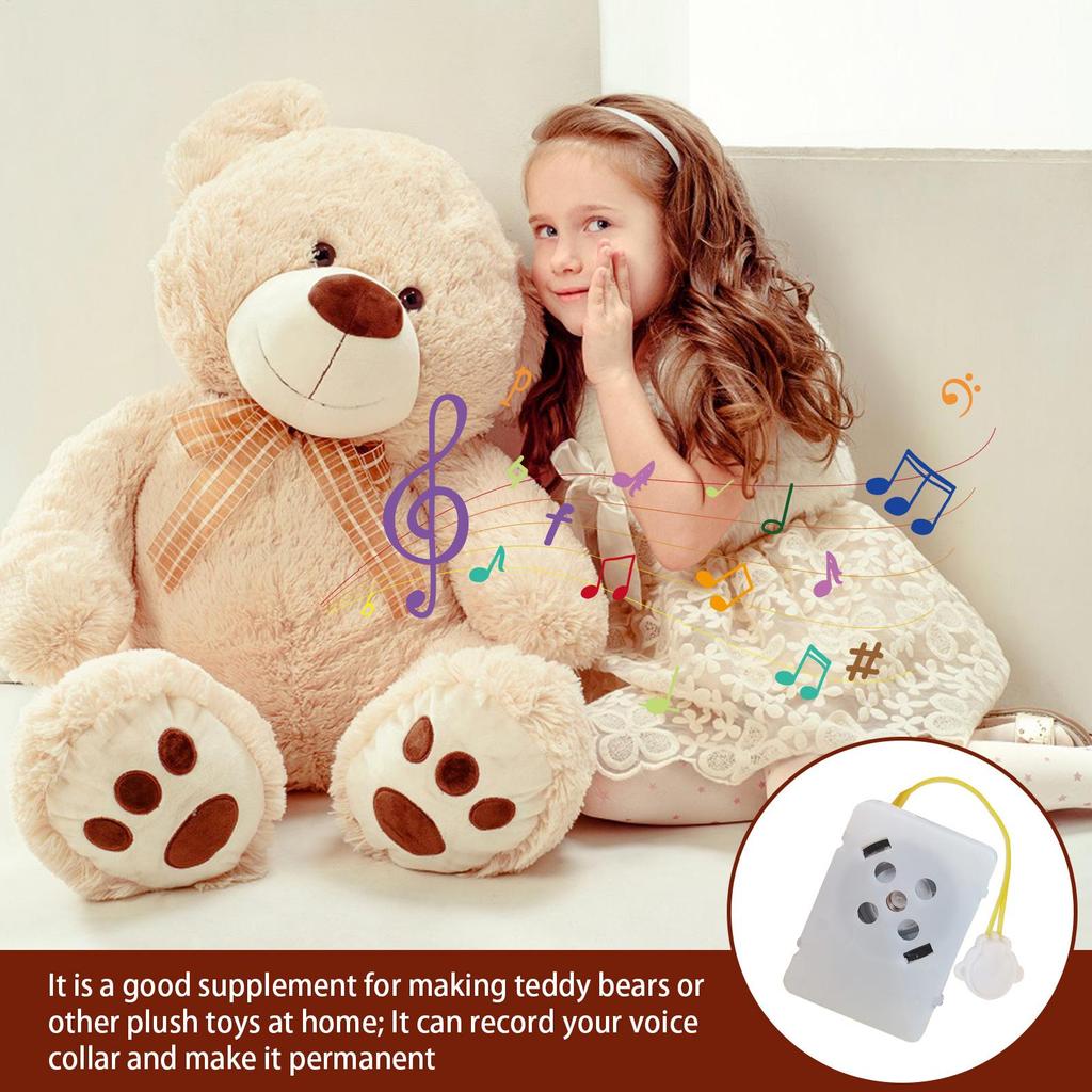 Recordable Voice Box Sound Module For Stuffed Animals Plush Toys Custom Message Recorder Push Button Playback Clear Sound Chip
