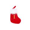 Red Christmas Stocking with 26 Letters for Holiday Tree Ornament Gift Bag