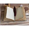Sun Moon Leather Journal For Men Women  of Antique Hademade Decle Edge Pepar Leather Traveling Sketchbook For Men Women