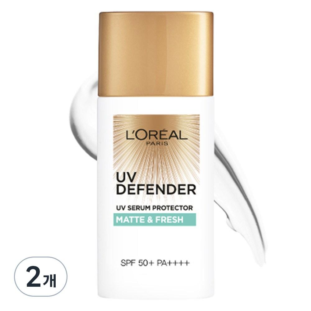 L'Oréal Paris UV Defender Matte & Fresh Sun Cream 50+ PA++++, 50 мл, 2 шт.