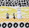 Marushin Moomin Bath Botanis 1405014300 Towel, 60x120cm, Appliqué Embroidery, No-Twist Yarn,