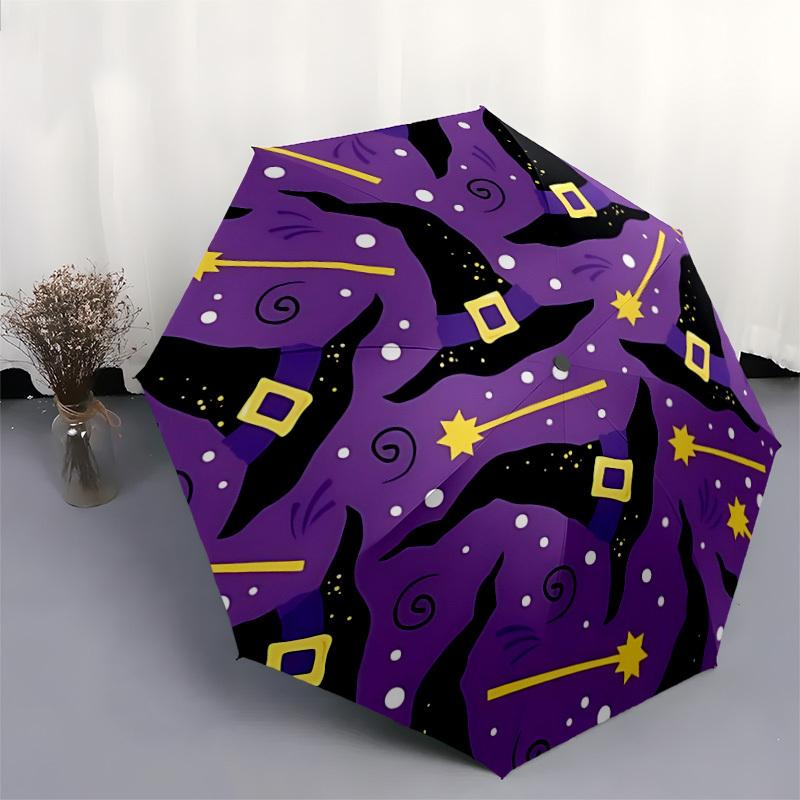 1pc Witch Hats Automatic Umbrella Durable Iron Frame & Plastic Handle, Gift for Men & Women, Sturdy Construction yy250905182