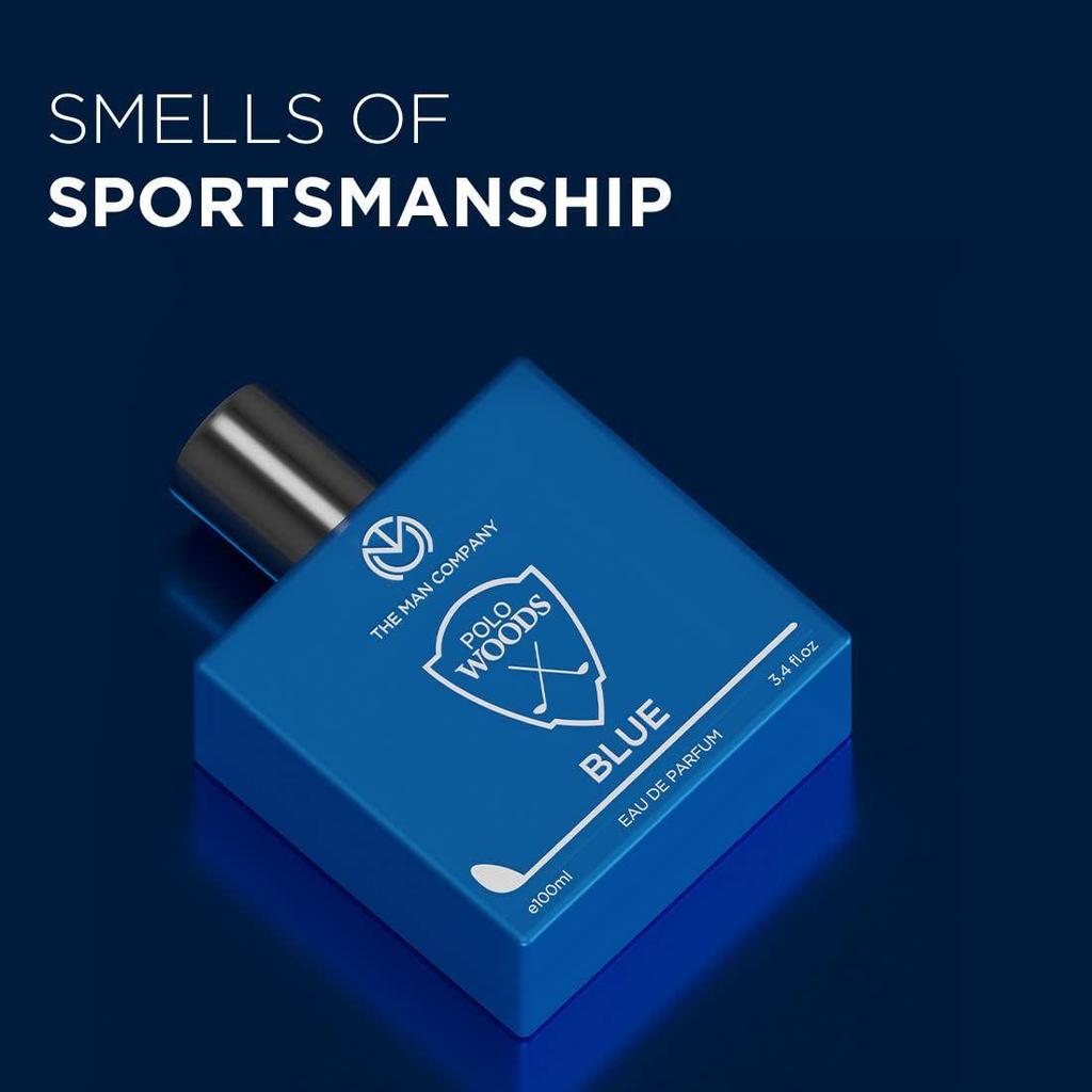 The Man Company EDP для мужчин 100 мл – Polo Blue | Стойкий аромат | Идеально подходит для мужчин | Цитрусовый, Морской и Мускусный | Сделано с эфирными маслами
