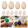 6шт деревянные имитация яйца творческий DIY граффити окрашенные деревянные пасхальные яйца для праздника украшения дома