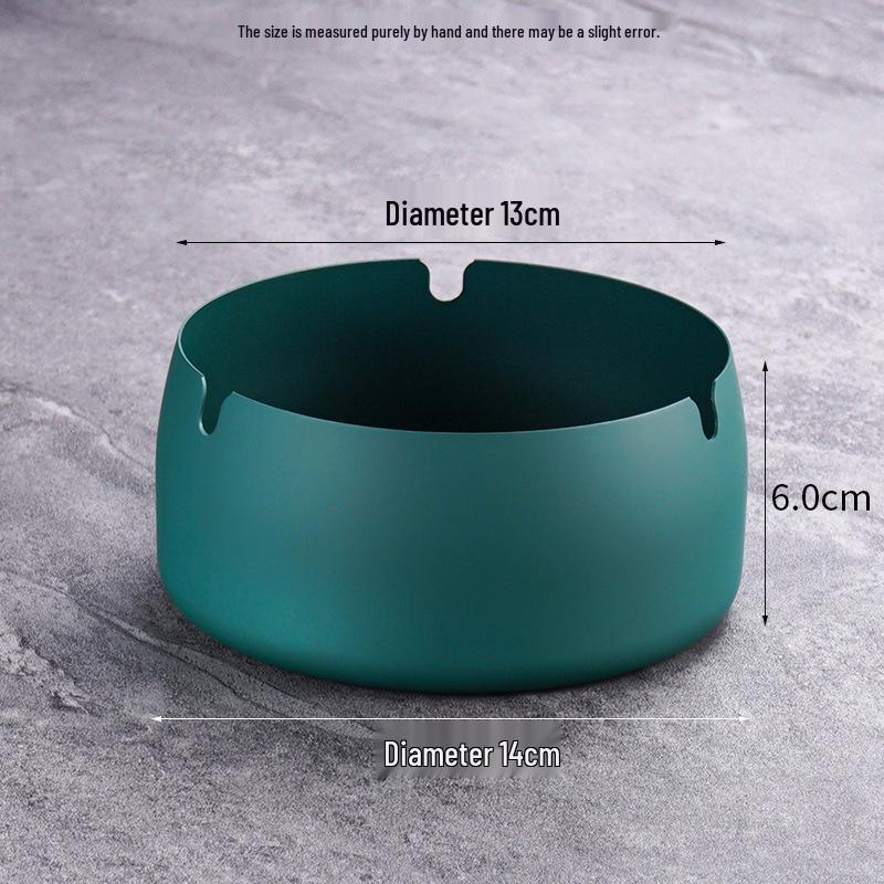 Stainless Steel Windproof Ashtray - Durable, Stylish, and Large for Bars, Cafes, and Hotels