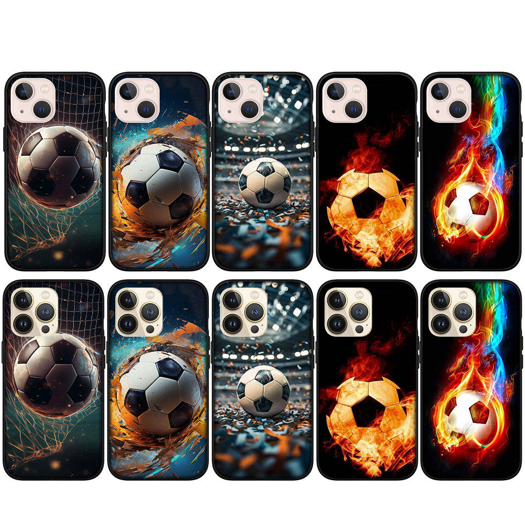 Для iPhone 16 15 X XR Samsung Galaxy S24 S23 Plus Xiaomi Redmi Note 13 12 11 Pro Max 9 10 14 OPPO Huawei чехол спортивный футбол футбол горячий чехол для телефона