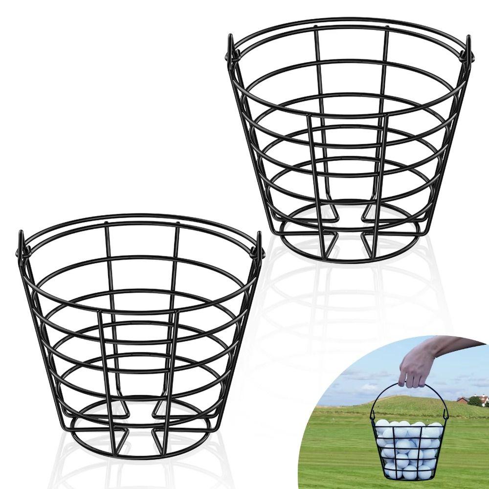 Metal Wire Golf Ball Basket Balls Container Golfing Balls Storage Practice Ball