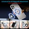 4Pcs Adapter Ring for Magsafe, Magnet Adapter, Magsafe Sticker with 3M Adhesive, Black Metal Loop for Wireless Charger/Card Wallet/Car Mount/Battery