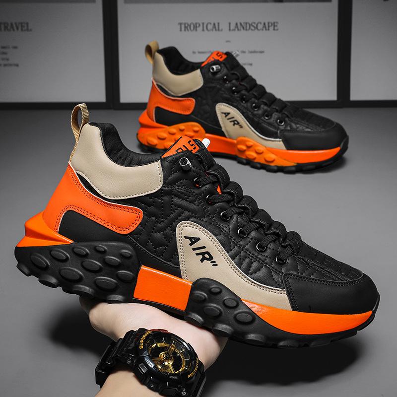 Мужские кроссовки на толстой подошве, кроссовки для папы, весенние, корейская версия, удобные для бега, кроссовки как у Форреста Гампа, дышащие, легкие, повседневные спортивные кроссовки