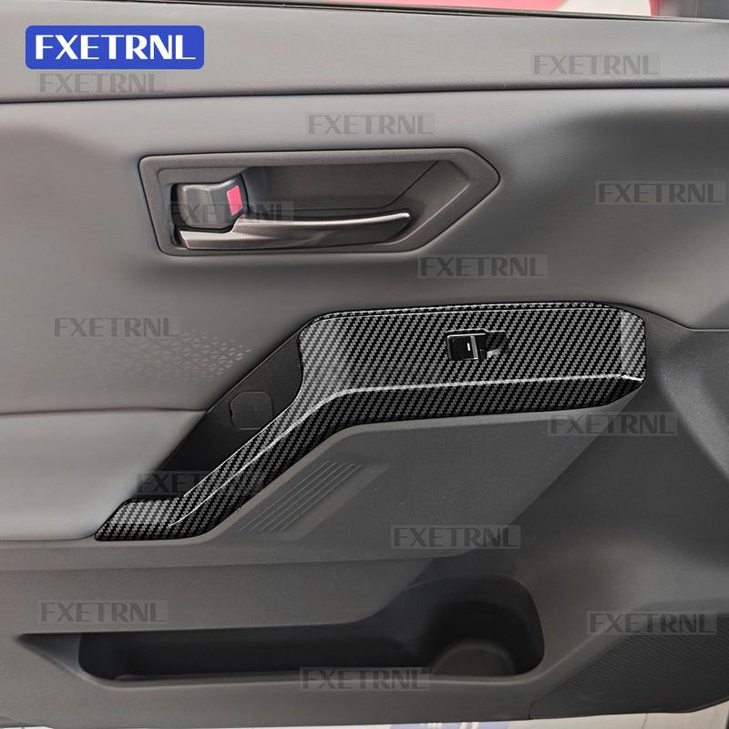 Car Window Lift Switch Panel Frame Decorative Trim Sticker ABS Interior Accessories For Toyota RAV4 2026-2027 Right Hand Drive