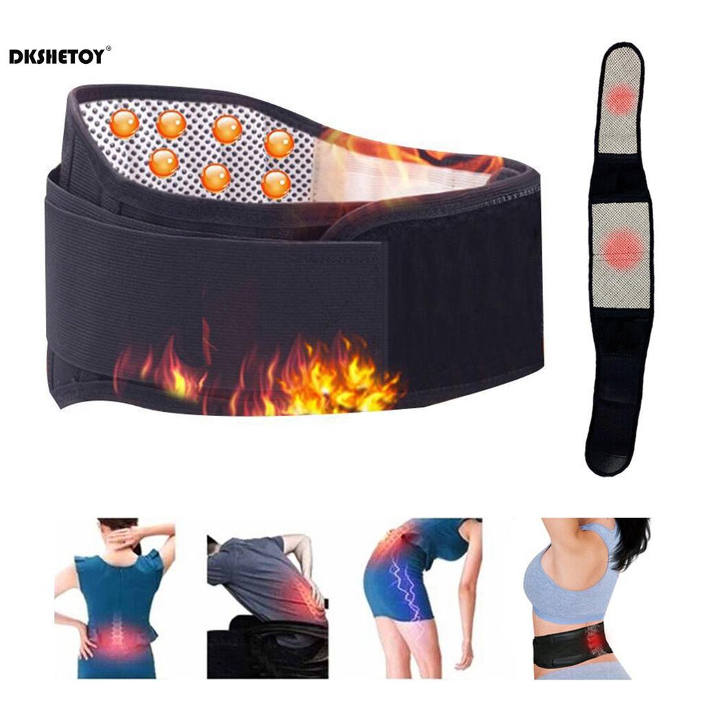 Самонагревающийся теплый пояс для талии Поддерживающий пояс для нижней части спины Регулируемые защитные обертывания для талии для корректора осанки Согревающий талию