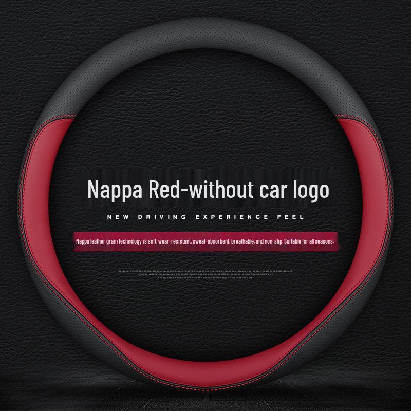 VW Steering Wheel Covers Compatible with Lavida, Sagitar, T-Roc, Polo, Tayron X, Magotan, Tiguan L, Bora, Lamando - Fits New & Old Models.