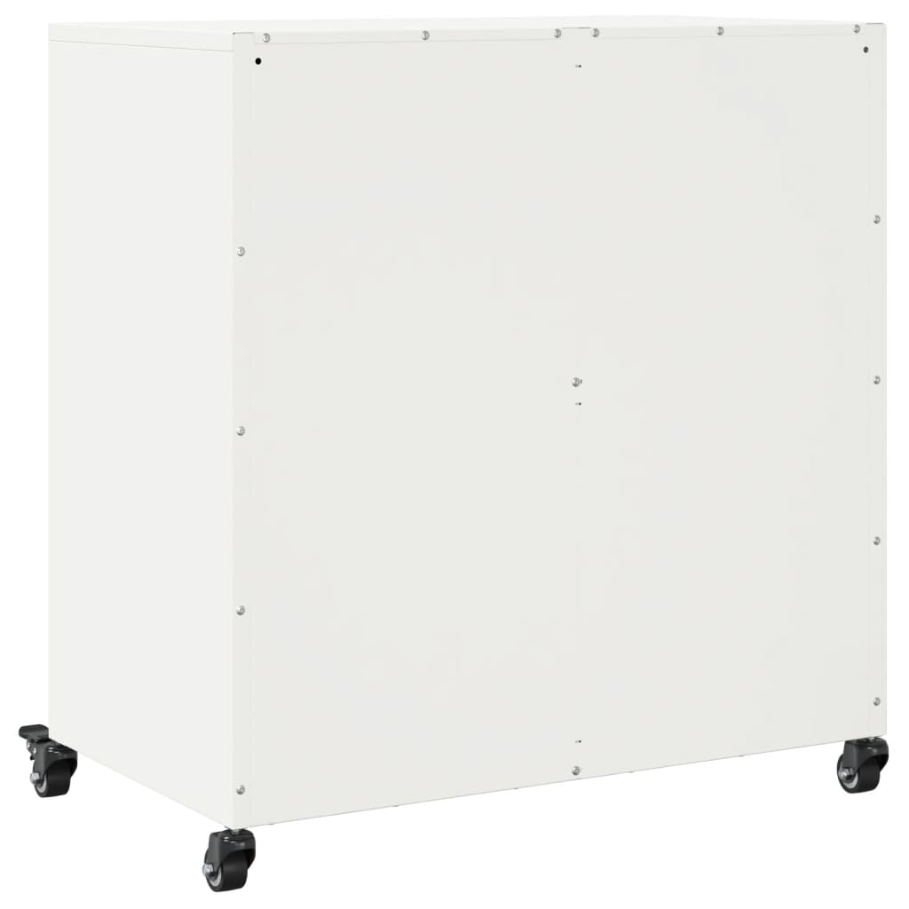 Sideboard White 68 x 39 x 72 cm Steel