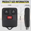 Keyless Entry Remote Key Fob for Ford F150 F250 F350 Escape Expedition Explorer Ranger, Lincoln, Mercury, Mazda and More, CWTWB1U331, 3 Buttons, 2Pcs