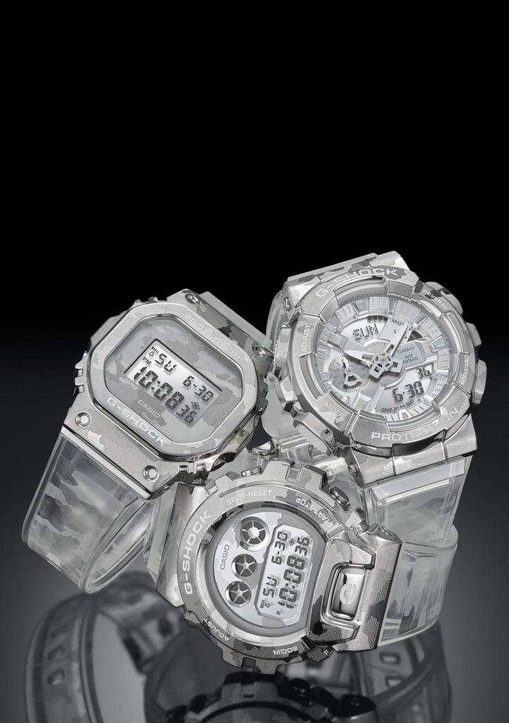 Casio Серия Skeleton Camouflage Прозрачные G-Shock GM-5600SCM-1JF Мужские часы,