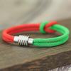 Noter Stylish Christmas String Bracelet Men Women Grade A 4mm Cord Red Green Bicolor Charm Braslet Versatile Accessories Joias