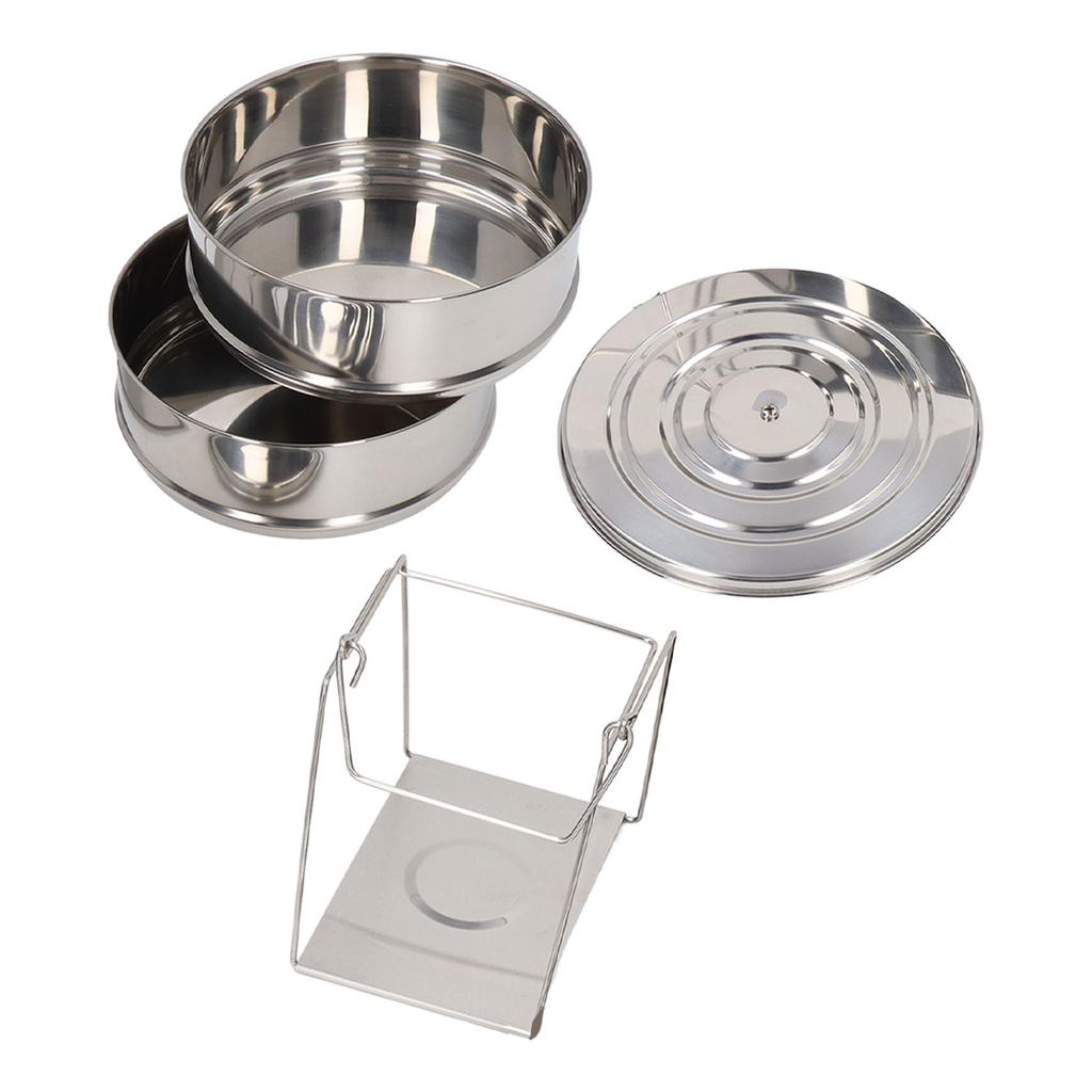 Пароварка из нержавеющей стали 304, 2-ярусная, штабелируемая, посуда для приготовления пищи с крышкой для кухни