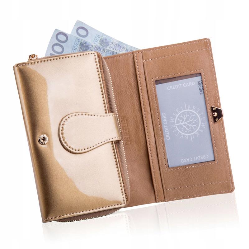 BPD-VS-513 ZŁOTY Women' wallet SHINY + CERTIFICATE