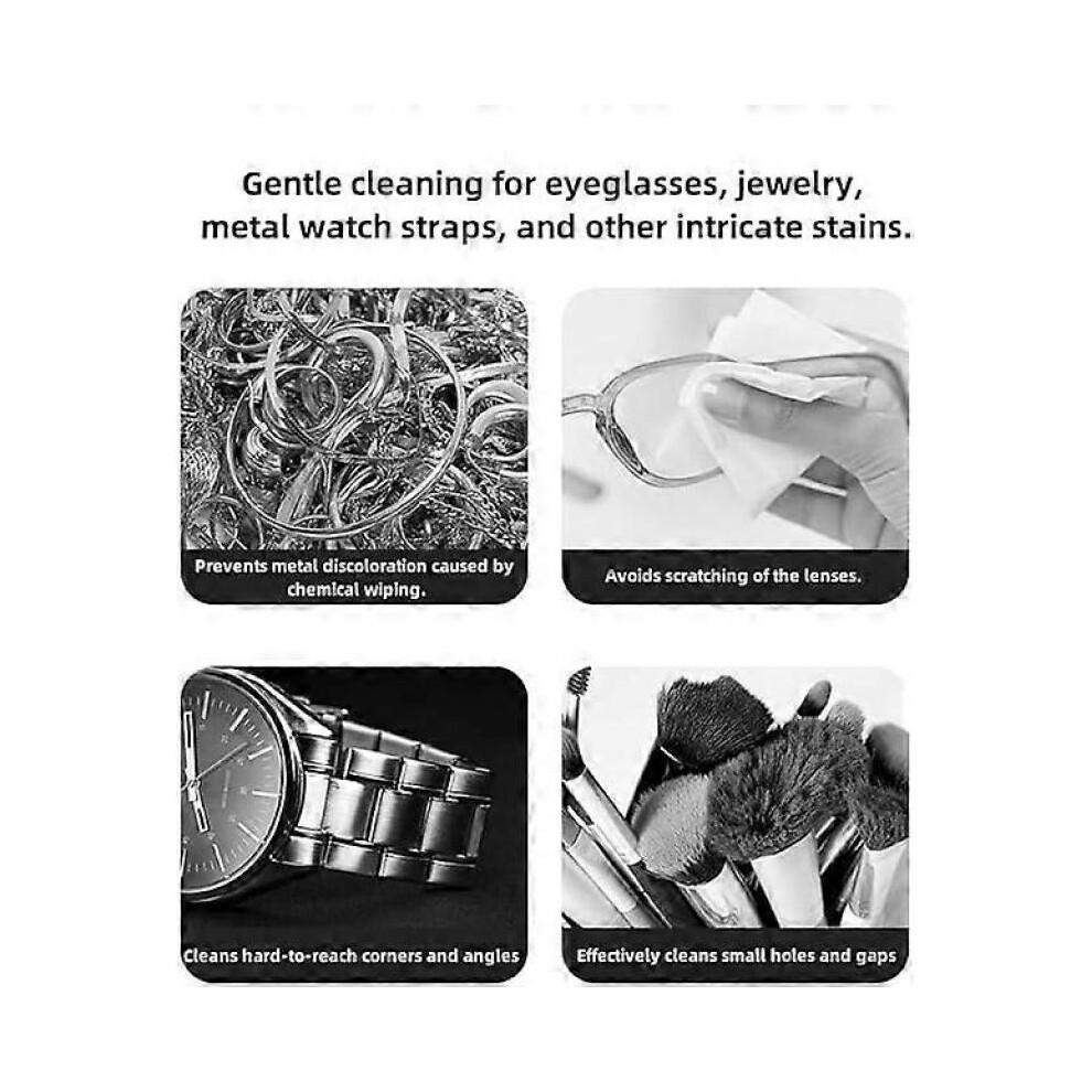 Ultrasonic Glasses Cleaner, 450ml Portable 45KHz Professional Ultrasonic Cleaner Machine for Eye Glasses, Jewelry, Makeup Brush