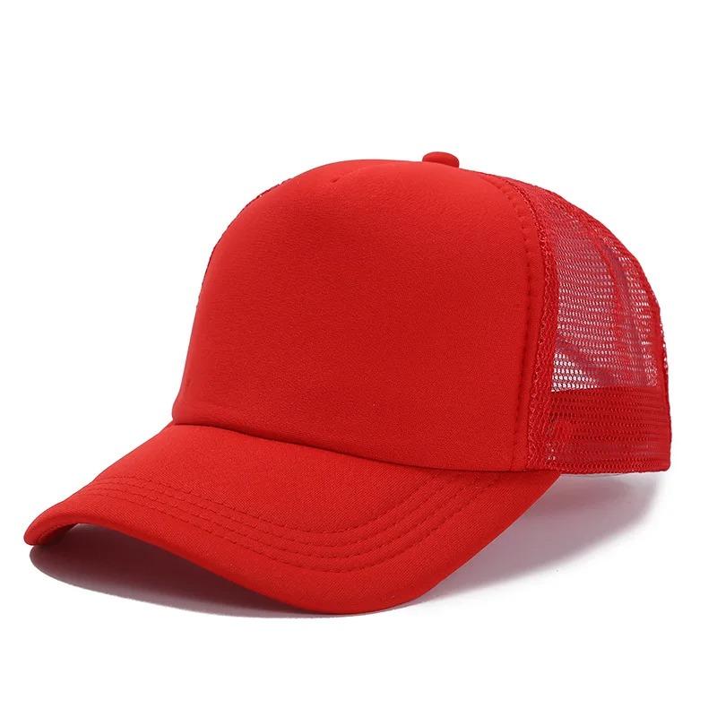 Snapback Adjustable Cap Baseball Mesh Plain Casual Neutral Gender Women Men For Hats Hip Hop Urban Street Style Trucker Streetwear Dad Hat