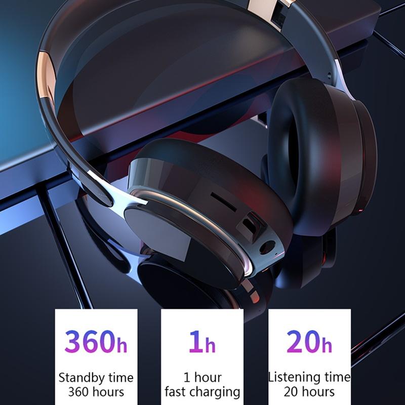 Складные беспроводные Bluetooth-наушники, 3D-стереогарнитура, гарнитура, игровые наушники с шумоподавлением и микрофоном