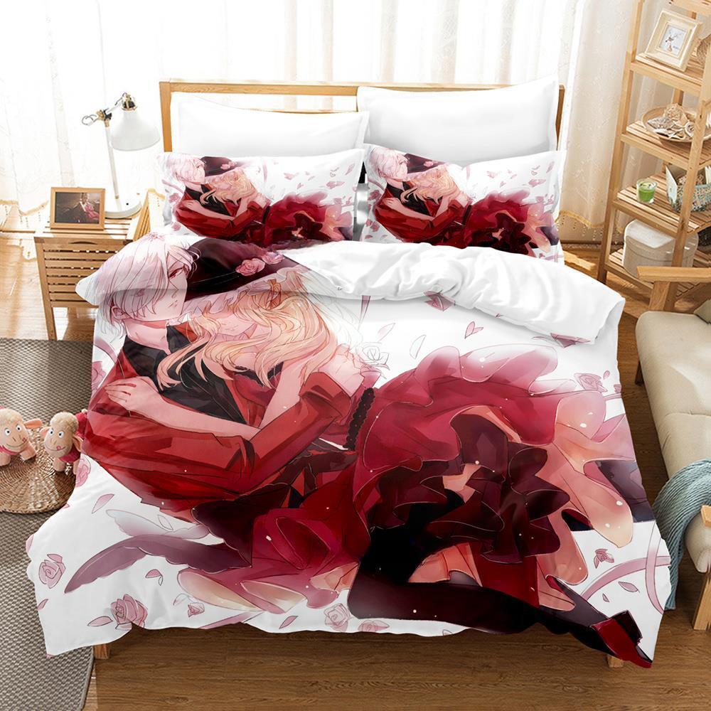 Game Diabolik Lovers Bedding Set Single Twin Full Queen King Size Bed Set Adult Kid Bedroom Duvetcover Sets Anime Bed Sheet Set