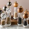 Pepper Grinder Transparent Thickness Adjustable 6/8 Inches Handheld Manual Spice Masher Salt Shaker Kitchen Gadget