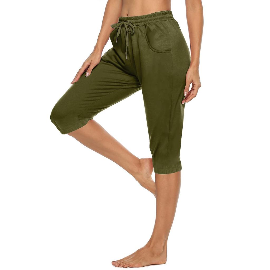 Женские брюки для бега с завязками, удобные спортивные брюки с карманами, 5 шт.