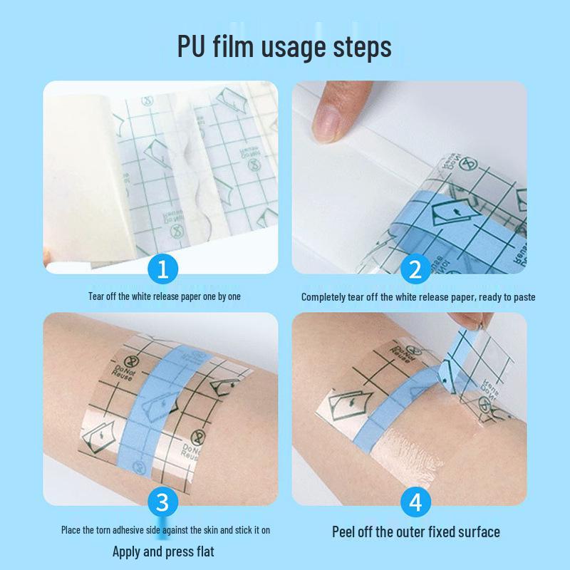 Водонепроницаемый адгезивный пластырь из ПУ-пленки для акупунктурных точек - Пустой пластырь для пупка и фиксации