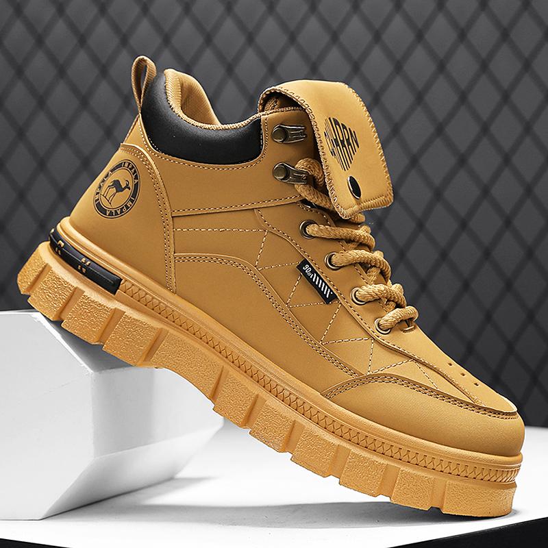 Fashion CYYTL Winter Mens Boots Casual Shoes Cowboy Combat Tactical Motorcycle Chelsea Ankle Work Outdoor Hiking Designer Luxury Leather