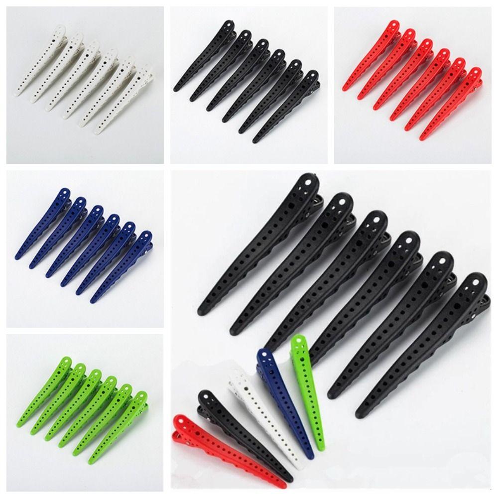 6pcs/set Fixed Professional Hair Pin Seamless Barber Sectioning Clip Hairdressing Hair Clips