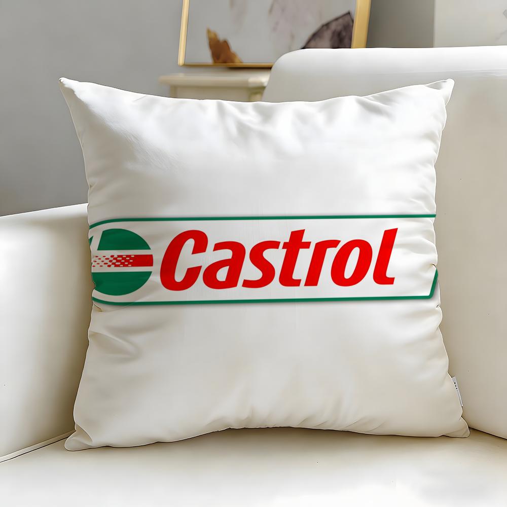 Классический бренд Castrol Подушка-чехол Мягкая Легко стираемая Наволочка Универсальная для Дивана Постели Путешествий и Офиса