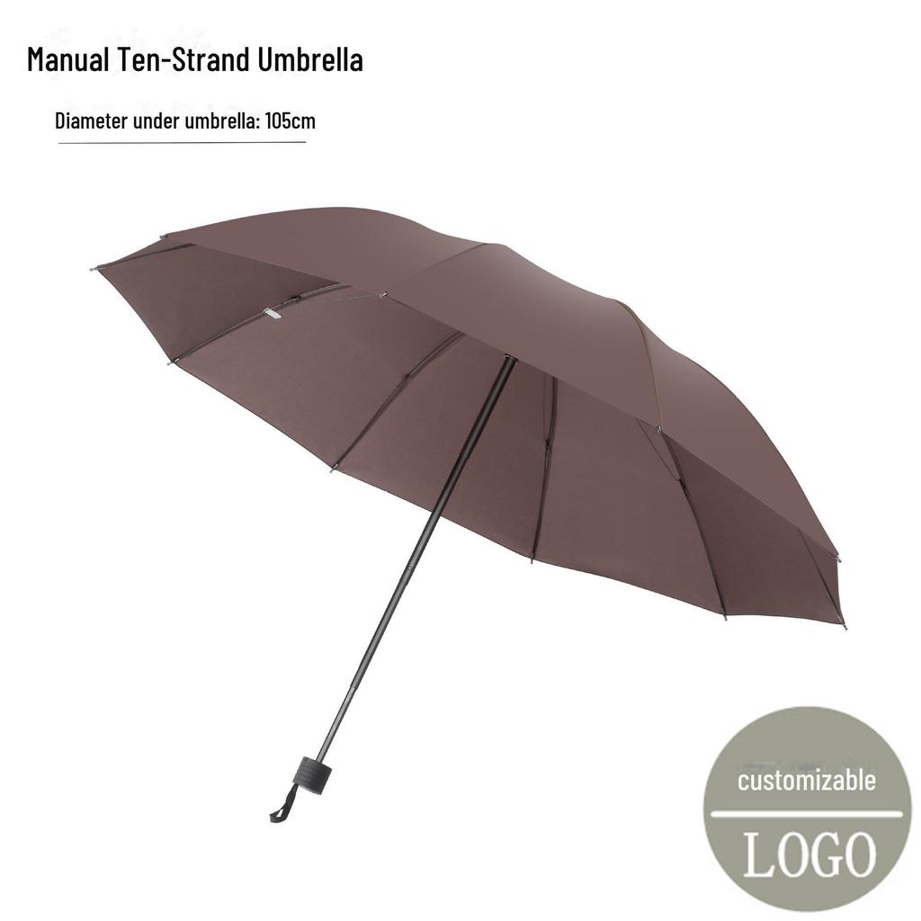 UV Protective Black Folding Sun Umbrella - Anti-Ultraviolet Women's Sunshade with Custom Logo