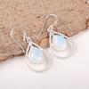 Attractive Milky Opal Gemstone Jewelry, 925 Sterling Silver Earrings, Handmade Balancing Earrings Gift For Grandma