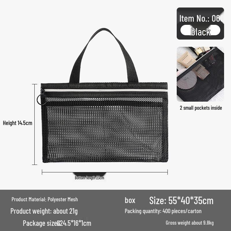 Портативная сетчатая сумка с несколькими карманами для плавания, полиэстеровый ручной пляжный органайзер