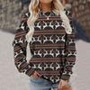 Ladies' Round Neck Pullover Hoodie Street Fashion Couple Casual Top Pullovers & Long Sleeves (women’s)