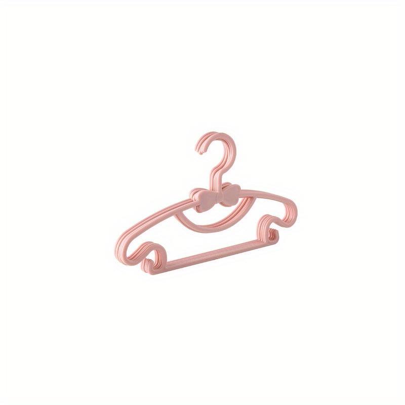 Childrens Household 10pcs Clothes Rack Childrens Pants Rack Childrens Clothing Baby Clothes Support Multifunctional Bow Baby Clothes Rack