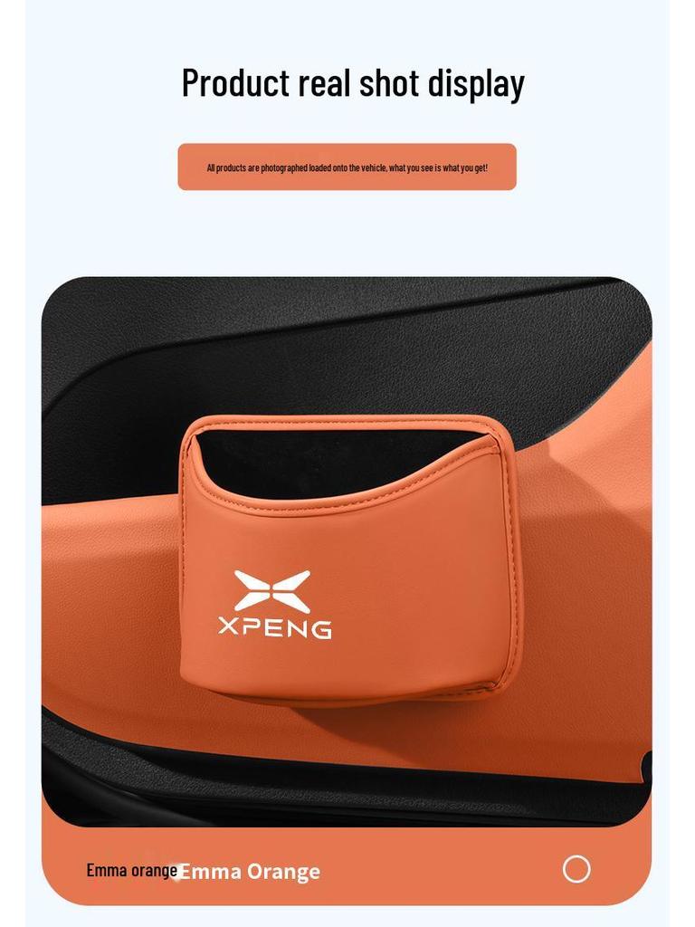 Compatible Car Seat Hanging Trash Bag for Xiaopeng P7+/G9/X9/G6 - Interior Car Decoration.