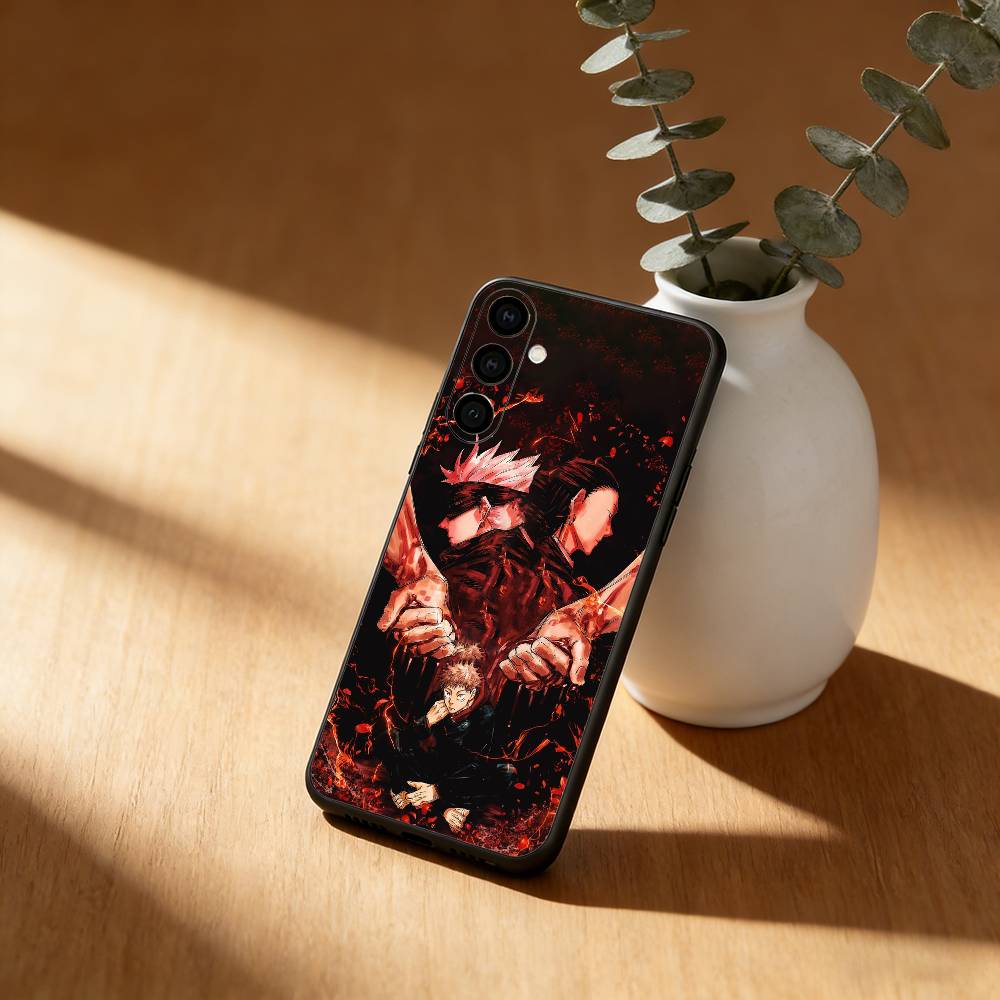J-Jujutsu Anime KAISEN Phone Case For Samsung Galaxy A91,80,73,72 ,71,53,52,32 ,31,22,21s,20,Soft Black Case