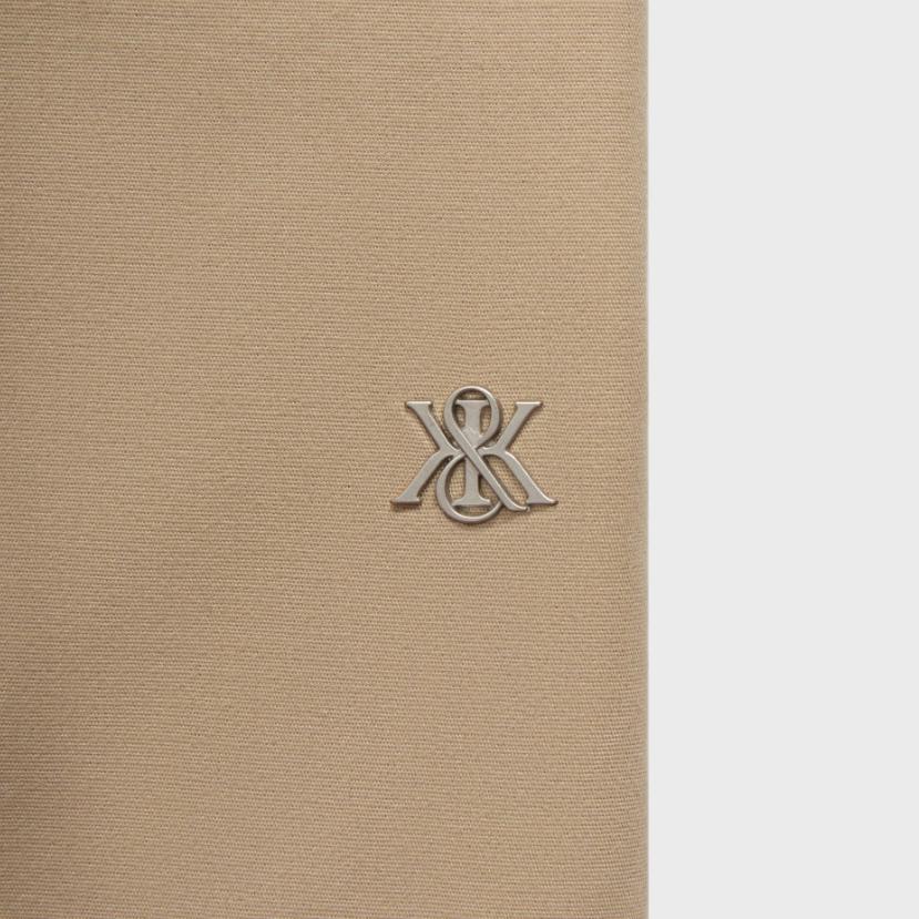 Kith Хлопок с начесом Эфраин Короткие Бежевые Мужские Брюки Коричневые KHM061176-984