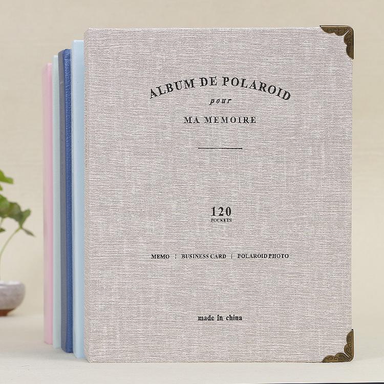 Мини-пленка с 120 карманами, фотоальбом для Polaroid, Fujifilm Instax Mini 9, 8, фотопленка, бумажная книга