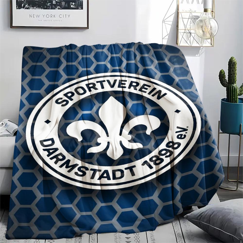 1pc SV Darmstadt 98 Print Flannel Blanket, High quality Comfortable for All Seasons, Home Decor, Warmth and Comfort, Perfect for Christmas Gifts92
