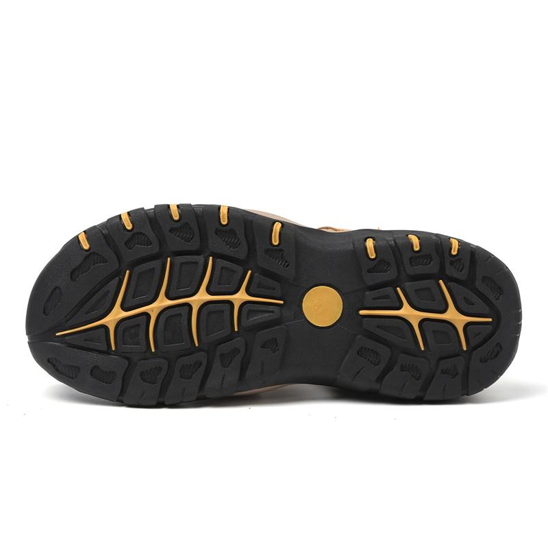 Летние мужские сандалии из натуральной кожи, мужская повседневная обувь, уличные мужские кожаные сандалии для мужчин, пляжная обувь, римская обувь, большие размеры 38-48