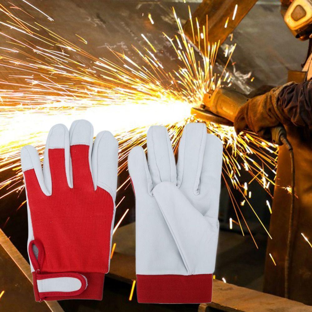 Leather Welding Gloves Random Color Work Safe Gloves Tool Protective Glove Workplace
