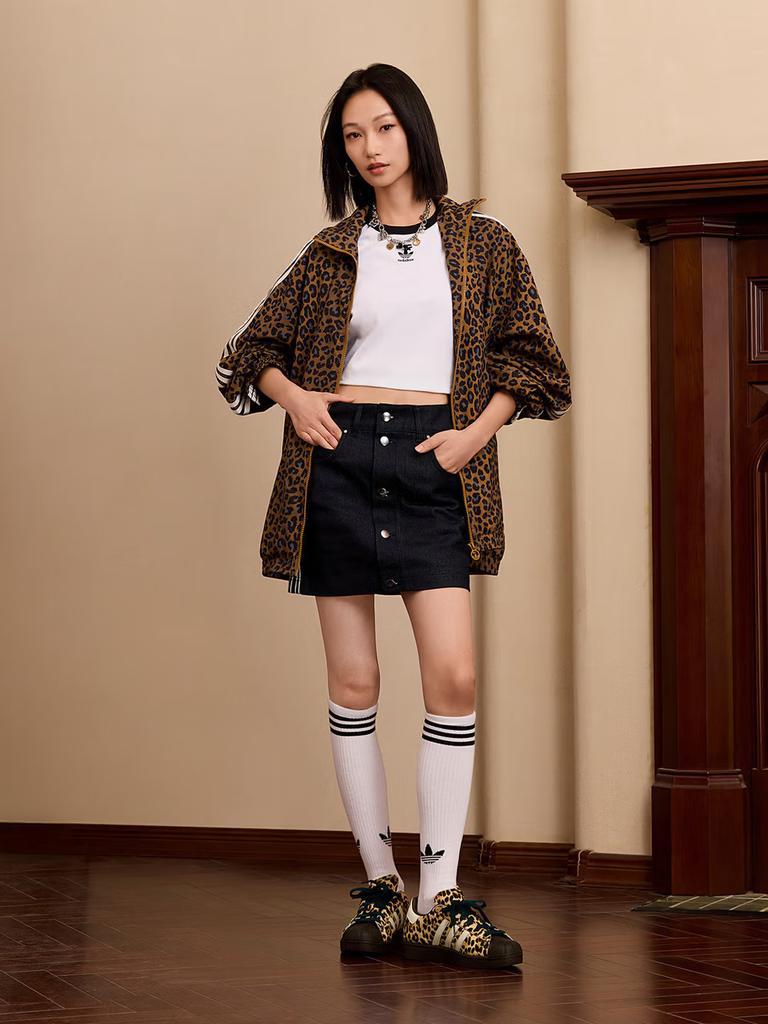 Adidas SUPERSTAR II классические низкие кроссовки с леопардовым принтом и резиновым носком Adidas трилистник Adidas KI4203