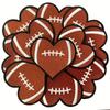 10Pcs Vintage Bronze Love & Football Iron-On Embroidered Patches For Backpacks, Clothing, Jackets, Jeans, Hats - Sewing & Knitting Supplies